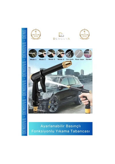 Basınçlıyıkamatabancası Ayarlanabilir Basınçlı Profesyonel Bahçe Sulama Fonksiyonlu Araba Yıkama Ta