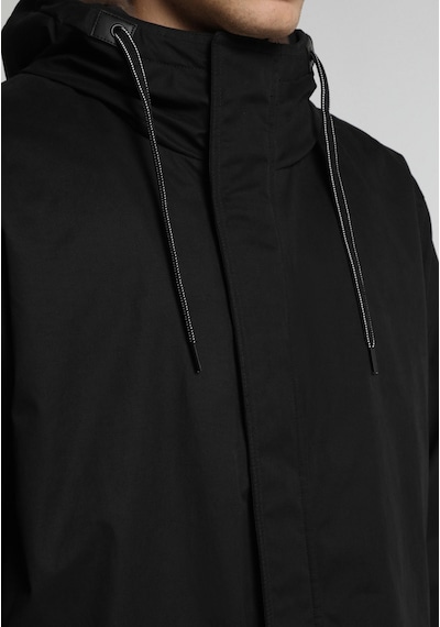 Colin's Colins Regular Fit Kapüşonlu Fermuarlı Astarlı Erkek Siyah Kaban Cl1082062 Q1.v1 Blk
