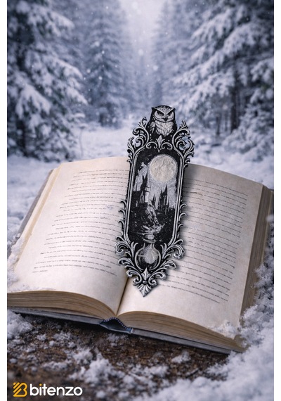Baykuş Ve Şato Temalı Kitap Ayracı