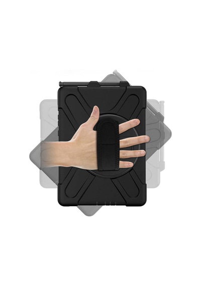 Galaxy Uyumlu  Tab Active Pro 10.1 T540 Msra Defender Tablet Silikon - Siyah Arka Kapak