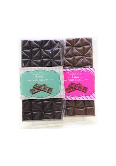 Dark Brown Bitter ve Sütlü Tablet Çikolata 2x100 Gr