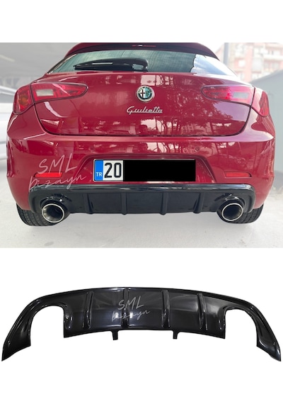 Alfa Romeo Giulietta Çift Çıkış Difüzör Gulietta Arka-Difizör-Ek