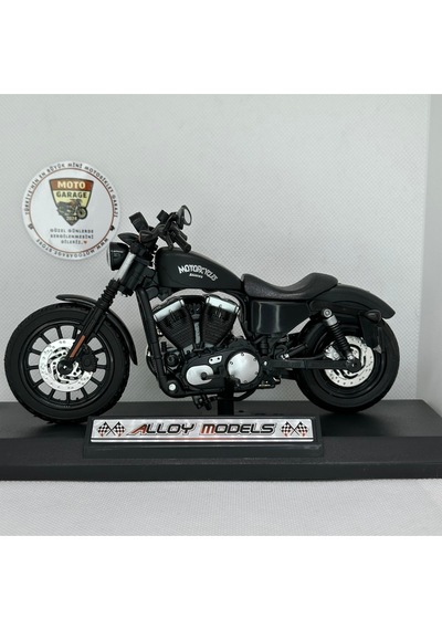 Harley Iron 883 Cruiser Chopper 1:12 Diecast Motosiklet Model Oyuncak
