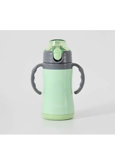 Biberon Termos Çelik Çift Katlı 280ml Renkli - Yeşil Yeşil