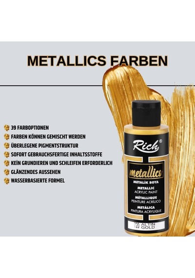 Lexroo Mastermix Akrilik Boya 60 Cc 6 Lı Metalik Renkler