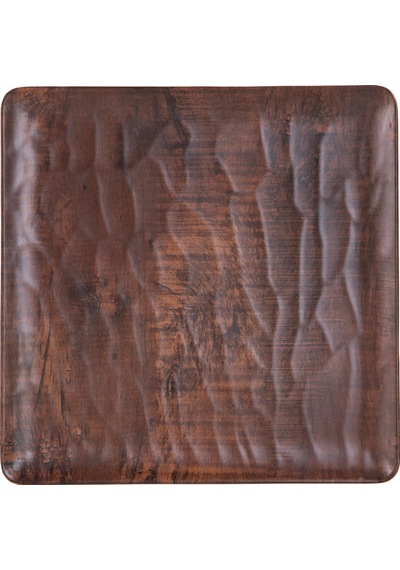 Mudo Home Wood Touch Kare Sunum 26cm Kahverengi