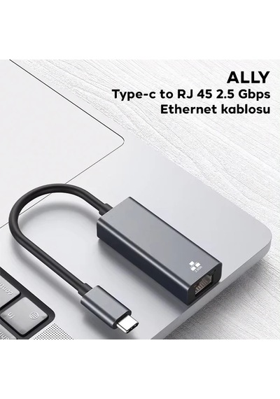 Ally Type-c To Rj 45 2.5 Gbps Ethernet Kablosu- 5775 Renkli