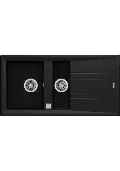 Teka Stone 60 B-TG Auto Granit Eviye Metalik Siyah