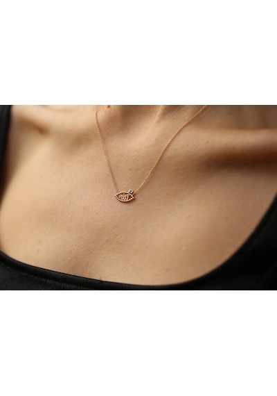 Reis Kuyumculuk 1728 “O” Pembe Altın - Rose Gold Altın Kolye