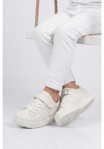 Cool Beyaz Cırtlı Hafif Erkek Çocuk Sneaker Cooper F