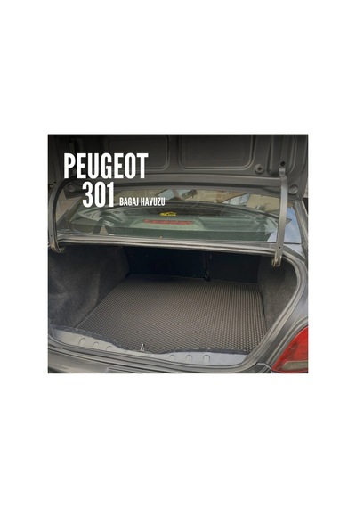 Peugeot 301 Premium Eva Akıllı Oto Paspas & Premium Bagaj Havuzu & Metal Topukluk