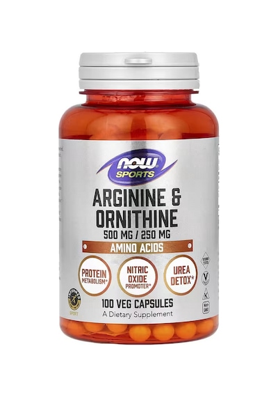 Now Foods Arginine Arjinin Ornithine Ornitin Gh Nitrix Oxide 10