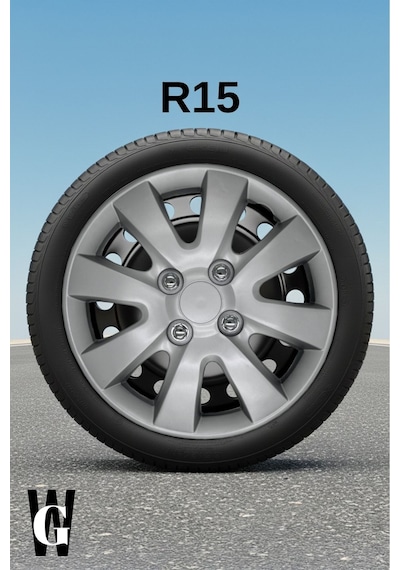 Renault Modus 15 İnç Jant Kapağı 4 Adet Gri G102