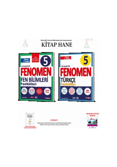 Fenomen 5. Sınıf Fen Fasikülleri + Türkçe 2 Kitap Seti