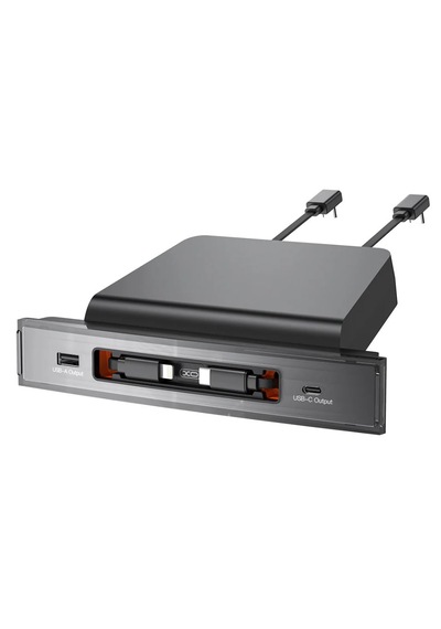 Nb285 62w Tesla Model 3 / Y Uyumlu Konsol Lightning Ve Type-c Kablolu Usb-c Ve Usb-a Çıkışlı Siyah