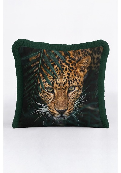 Egzotik Leopar Safari Saçaklı Yastık Kılıfı - Vahşi Orman Kahverengi Yeşil Püsküllü Kırlent Kılıfı Buzlu Sahil Opal Egzotik Leopar Safari Saçaklı Yastık Kılıfı - Vahşi Orman Kahverengi Yeşil Püsküllü Kırlent Kılıfı Buzlu Sahil Opal