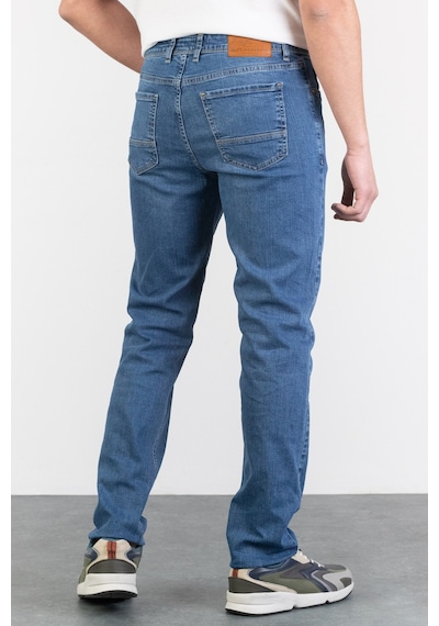 HLT Jeans Erkek Açık Mavi Yıkamalı Regular Fit Likralı Jean Kot Pantolon Danıel