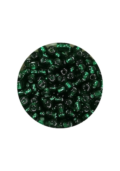Dökme Cam Kum Boncuk 8/0 3 Mm - 60 Gram - Koyu Yeşil - Bnc187