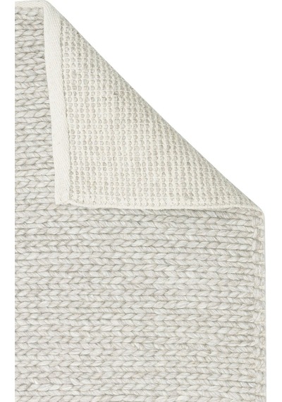 Eko Halı Jade Basketweave Cream Naturel Kazak Örgü Desenli El Dokuma Örgü Halı