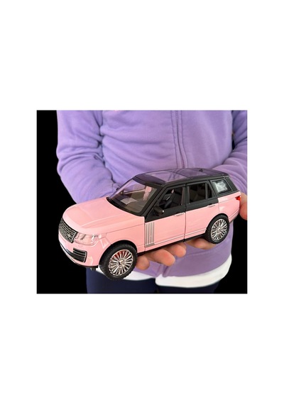 Pembe Range Rover Sport Diecast Metal Model 1:24 Araba Tüm Kapılar Bagaj Açılır Işık Ses