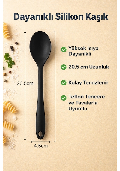 Ivory Ivo-sl104 Silikon Derin Kaşık Antrasit