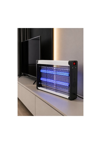 Sessiz Kimyasalsız 10w Mor Işıklı Elektrikli Uv Sinek Ve Sivrisinek Öldürücü Cız Lamba