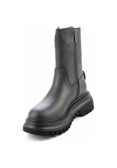 Harley Davidson Black Hakiki Deri Kadın Bot & Bootie Hd0777002603 001