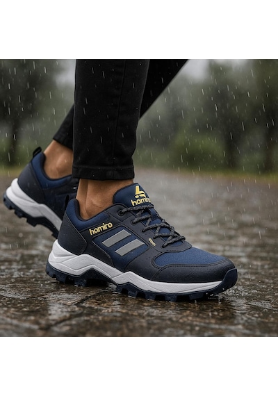 Homiro Unisex Su Geçirmez Poli Taban Spor Ayakkabı-lacivert
