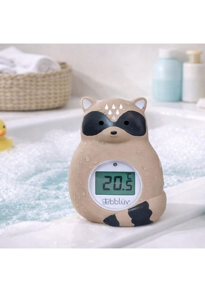 Bblüv Raku Dijital Bebek Banyo Termometresi 3'ü 1 Arada, Su Ve Oda Termometresi C/ F