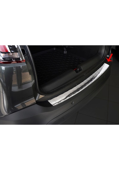 S-Dizayn Opel Crossland X Krom Arka  Tampon Eşiği 2017 ve Üzeri