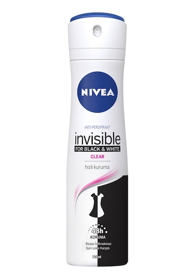 3 Adet Nivea Deodorant Invisible Black&white Clear 150 Ml