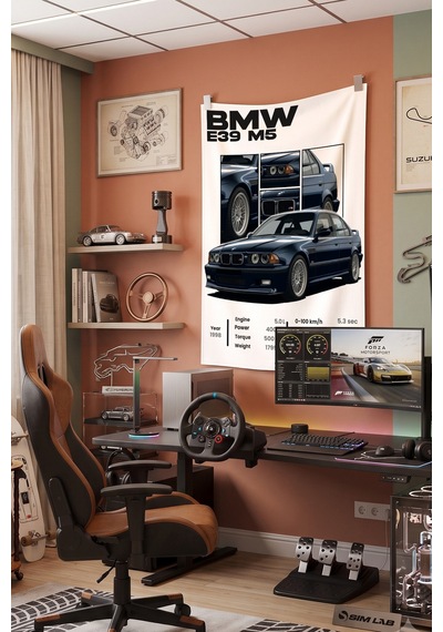 Bmw E39 M5 Dekoratif Duvar Örtüsü Duvar Halısı Reaste