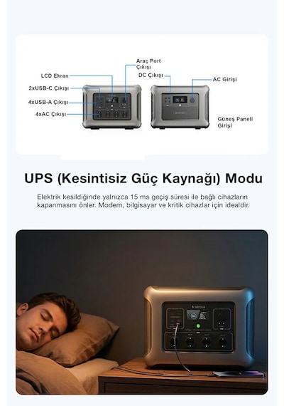 Taşınabilir Güç İstasyonu 4000 Watt
