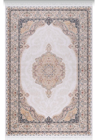 Royal Heritage Exclusive: Sanat Eseri Dokusunda Fildişi Altın Salon Halısı Bej