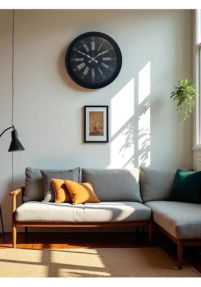 Black Noble 40 Cm Metal Modern Duvar Saati Diğer