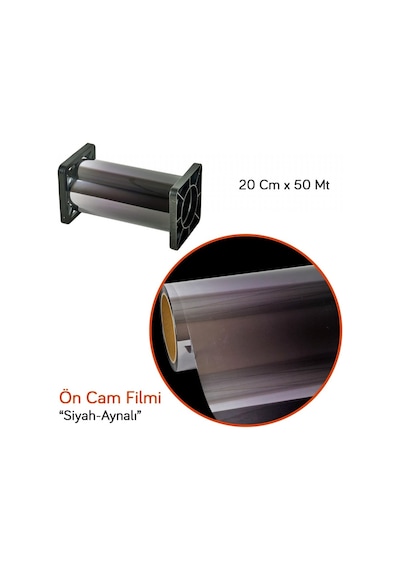 Carub Ön Cam Filmi 20 Cm X 50 Mt Siyah-aynalı Bk-s Br1206501