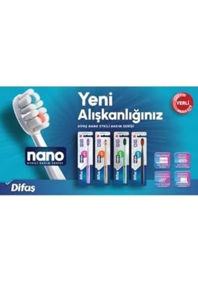 Difaş Polish Orta Sert Medium Diş Fırçası Açık Ahşap
