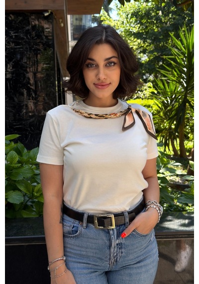 Gigi Wardrobe White Muse Tişört Beyaz Beyaz
