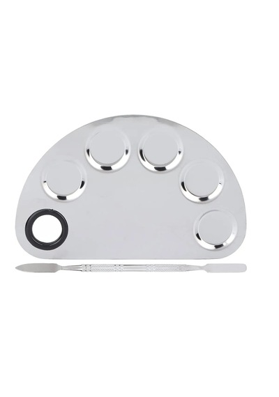 Mecno Beauty MB-PLT-001 Paslanmaz Çelik Fondöten Karıştırma Paleti