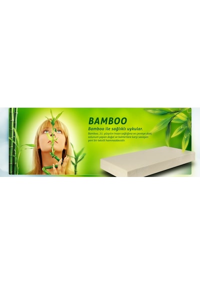 Babyhopeankara 70X180 Bamboo Ortopedik Yaylı Yatak Tek Kişilik Bamboo Yatak