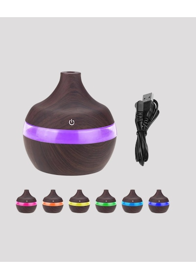 Aromaterapi Uyumlu 300 Ml Led Işıklı Oda Muratech - 19 Kokusu Difüzörü