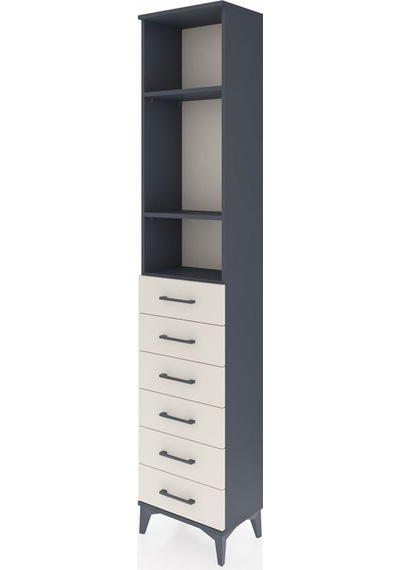 Arges Dolap 3 Raflı 6 Çekmeceli 44x30x221 Antrasit-aytaşı Antrasit Arges Dolap 3 Raflı 6 Çekmeceli 44x30x221 Antrasit-aytaşı Antrasit