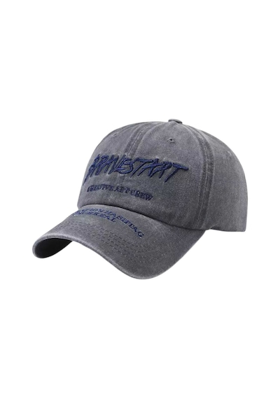 Tezzgelsin Unisex Eskitme Bravestart Nakışlı Ayarlanabilir Beyzbol Kep Şapka Gri