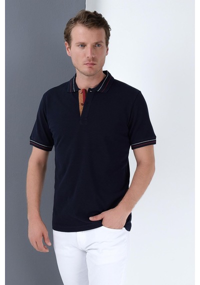 T9567 Dewberry Erkek T-shırt-lacivert Lacivert