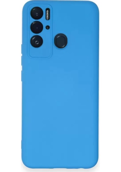 Newface Tecno Pova Neo Kılıf Nano İçi Kadife Silikon - Mavi