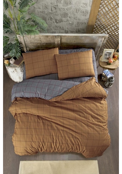 Bonita Nevresim Takımı Çift Kişilik 4 Parça 200x220 Kahverengi/çift Kişilik Diğer