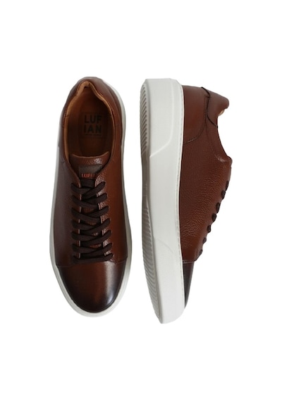 Lufian Tommy Erkek Deri Sneaker Ayakkabı - Taba