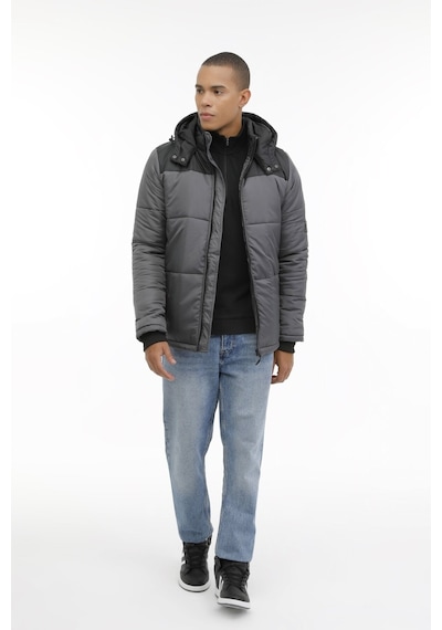 Kinetix Ml Arny-C Coat 3Pr Gri Erkek Kısa Kaban 000000000101398215 Gri - Siyah