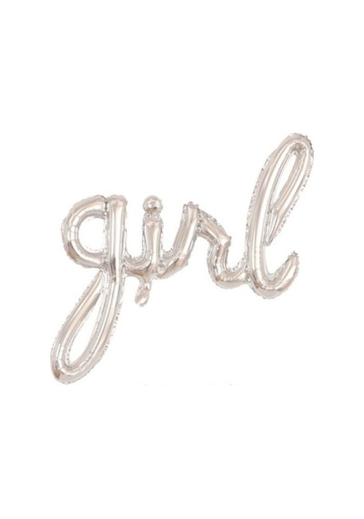Gümüş Girl Folyo Balon