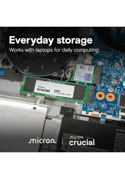 Crucıal 2tb E100 Ct2000e100ssd8 5000-4500mb/s M2 Nvme Gen4 Disk